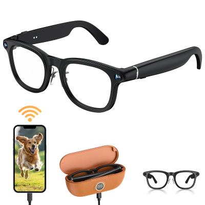 Smart Glasses with Camera, Capture 1200P Videos in POV, 30MP Photos, with 8MP Sony Camera, 3600mAh Charging Case with Display, EIS Stabilization, Photochromic Lenses, Kentfaith