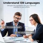 카메라 탑재 스마트 안경, POV로 1200P 동영상 촬영, 30MP 사진, 8MP 소니 카메라, 디스플레이 장착 3600mAh 충전 케이스, EIS 안정화, 포토크로믹 렌즈, Kentfaith