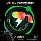 Recording Sunglasses with 8MP Sony Camera, Records 1200P 30fps Videos, 32MP Photos, Dual Stabilization, Dual-mic Noise Cancellation, UV 400 Protection, Kentfaith