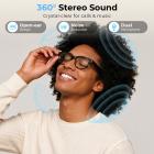 Camera Glasses with 13MP Sony Lens, EIS Stabilization, Dual-mic Noise Cancellation, 32Gb Storage, WiFi Transfer, 2 Lens Types Included, Kentfaith