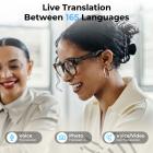 Camera Glasses with 13MP Sony Lens, EIS Stabilization, Dual-mic Noise Cancellation, 32Gb Storage, WiFi Transfer, 2 Lens Types Included, Kentfaith