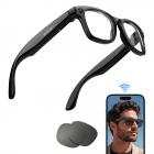 Smart Glasses with Camera, 13MP Sony Lens, Triple Mics with Noise Cancellation, Blue-light Blocking & UV Protection Lenses Included, Kentfaith