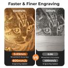 10W Metal Laser Engraving Machine with Air Assist 0.01mm Spot 600mm/min Speed