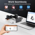 10W Metal Laser Engraving Machine with Air Assist 0.01mm Spot 600mm/min Speed