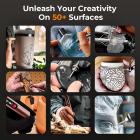 Cordless Engraving Pen with 3 Speeds, 30 Bits, 16 Stencils, for Rocks, Wood, Glass, etc. Kentfaith