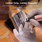 Cordless Engraving Pen with 3 Speeds, 30 Bits, 16 Stencils, for Rocks, Wood, Glass, etc. Kentfaith