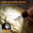 Mini Cordless Rotary Tool Kit, 39-in-1 Set, 6 Speeds Max 16000 RPM, 3.7V Motor with Less Vibration, Rechargeable, Kentfaith