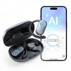 Translator Earbuds Real-Time, 150 Languages, Free Offline Translation, 5 Translation Modes, Open-Ear Style, ENC, Kentfaith