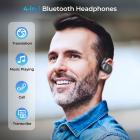 Translator Earbuds Real-Time, 150 Languages, Free Offline Translation, 5 Translation Modes, Open-Ear Style, ENC, Kentfaith
