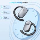 Translator Earbuds Real-Time, 150 Languages, Free Offline Translation, 5 Translation Modes, Open-Ear Style, ENC, Kentfaith