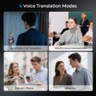 Real-Time Translation Earbuds 2-Way 132 Languages/Accents, Video Call Translator, Transcribe, Summarize Kentfaith
