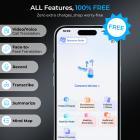 Real-Time Translation Earbuds 2-Way 132 Languages/Accents, Video Call Translator, Transcribe, Summarize Kentfaith