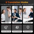 Kentfaith Real Time Translation Earbuds, 150 Languages/Accents, Free Offline Support, Video and Voice Call Translation, Open Ear Style, for Travel, Work, Learning, Kentfaith