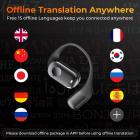 Kentfaith Real Time Translation Earbuds, 150 Languages/Accents, Free Offline Support, Video and Voice Call Translation, Open Ear Style, for Travel, Work, Learning, Kentfaith