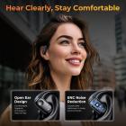Kentfaith Real Time Translation Earbuds, 150 Languages/Accents, Free Offline Support, Video and Voice Call Translation, Open Ear Style, for Travel, Work, Learning, Kentfaith