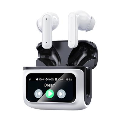 Real-Time Translator Earbuds, 2-Way, 132 Languages/Accents, Voice/Video Call Translation, AI Note Taker, LCD Touchscreen Kentfaith