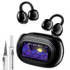 Cuffie con traduzione AI in tempo reale, 150 lingue/accenti, traduzione offline gratuita, traduzione per chiamate vocali e video, schermo touch LCD, auricolari a clip, Kentfaith