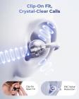 Cuffie con traduzione AI in tempo reale, 150 lingue/accenti, traduzione offline gratuita, traduzione per chiamate vocali e video, schermo touch LCD, auricolari a clip, Kentfaith