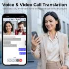 AI Translator Device for Business & Trade, 142 Languages Real-Time Online & Offline, Smart Office/Cross-App/Video/Photo Translation, Record & Transcription, Kentfaith