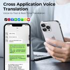 AI Translator Device for Business & Trade, 142 Languages Real-Time Online & Offline, Smart Office/Cross-App/Video/Photo Translation, Record & Transcription, Kentfaith
