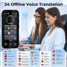 AI Translator Device for Business & Trade, 142 Languages Real-Time Online & Offline, Smart Office/Cross-App/Video/Photo Translation, Record & Transcription, Kentfaith