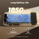 AI oversætter enhed, Ingen WiFi nødvendig, 142 sprog stemme øjeblikkelig tovejs online oversætter, Offline / optagelse / foto oversættelse til forretningsrejser, 16GB + 128GB lagring, Bluetooth 4.0, KentFaith
