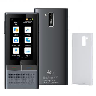 AI Translator Device, 142 Languages Offline & Online, Support Free 4G International Connection, ChatGPT, Offline/Photo/Recording Translation for Business Travel Study, Kentfaith