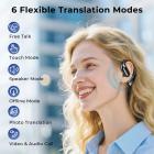 Audífonos de Traducción en Tiempo Real con 150 Idiomas, Traducción Sin Conexión Gratuita, Traducción de Llamadas de Voz y Video, Pantalla Táctil LCD, Kentfaith
