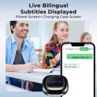 Audífonos de Traducción en Tiempo Real con 150 Idiomas, Traducción Sin Conexión Gratuita, Traducción de Llamadas de Voz y Video, Pantalla Táctil LCD, Kentfaith