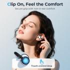 Real-time Translator Earbuds with 150 Languages, Offline Translation, Video & Voice Call Translation, 40H Battery Life, Clip-on Design, Kentfaith