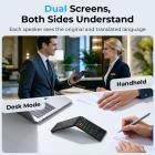 AI Translating Device with Dual Screens, 159 Languages, Smart Meeting Translation & Transcription, 28 Offline Languages, Video Call Translation, Photo Translation, Kentfaith