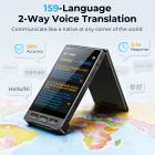 AI Translating Device with Dual Screens, 159 Languages, Smart Meeting Translation & Transcription, 28 Offline Languages, Video Call Translation, Photo Translation, Kentfaith