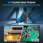 Microscope Camera 4K 30fps Clarity HDMI + Type C Output Sony 1/1.8" Color CMOS Kentfaith