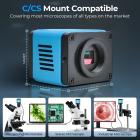 Microscope Camera 4K 30fps Clarity HDMI + Type C Output Sony 1/1.8" Color CMOS Kentfaith