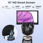 Compound Microscope for Laboratory, Professionals, Research, with lnfinity-corrected Plan Optics, 40x-1000x Magnification, 5W Koehler System, Kentfaith