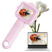 Handheld Microscope with 2.4" Screen, 500X Magnification, Capture 1080P Photos & Videos, for 3-12 Years Old Boys Girls, Kentfaith