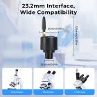 WiFi Electronic Eyepiece for Microscopes, 50 Meters WiFi Range, 2MP Microscope Imager, Capture 4K Photos Videos, Kentfaith