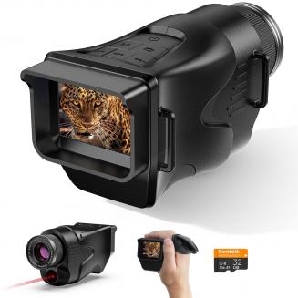 Night Vision Monocular 4K Photos 1080P Videos, 2" Screen, 3000mAh Rechargeable Battery Kentfaith