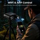 112MP 4K Night Vision briller med 1200M / 3937FT afstandsmåler, Indbygget WiFi, 400M / 1312FT IR Night Vision, lommelygte og bagbelyste knapper, 5000mAh batteri, KentFaith
