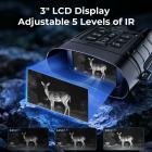 112MP 4K Night Vision briller med 1200M / 3937FT afstandsmåler, Indbygget WiFi, 400M / 1312FT IR Night Vision, lommelygte og bagbelyste knapper, 5000mAh batteri, KentFaith
