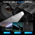 4K Night Vision Goggles with Holographic Display, Infrared Binoculars with 400m / 1314FT Range, 9000mAh Battery, Flashlight & Backlit Buttons, for Hunting, Camping, Wildlife Observation, Kentfaith