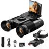 Night Vision Goggles, 4K Video & 48MP Photo, 600m/1968ft IR, Starlight Full Color Night Vision, Dual Screen, Flashlight & Backlit Buttons, Kentfaith