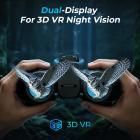 3D VR Night Vision Binoculars with Rangefinder, 4K Videos and 36MP Photos, Dual Display, 400M/1312FT IR Night Vision, Head-Mounted, 32GB Card Included, Kentfaith