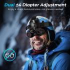 3D VR Night Vision Binoculars with Rangefinder, 4K Videos and 36MP Photos, Dual Display, 400M/1312FT IR Night Vision, Head-Mounted, 32GB Card Included, Kentfaith