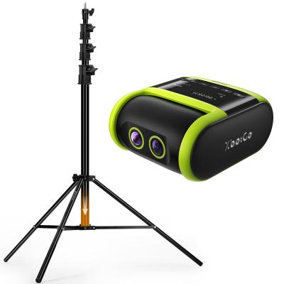 XbotGo Falcon camera d'azione AI tutto in uno, videocamera sportiva 4K con tracciamento automatico per calcio, basket e football americano, registratore per sport di squadra a doppia lente con streaming live, senza abbonamento richiesto (verde)