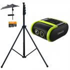 XbotGo Falcon All-in-One AI Action Camera, 4K Auto Tracking Sport Camera för fotboll, basket och fotboll, Dual-Lens Team Sports Recorder med Live Streaming, Ingen prenumeration krävs, 4m stativ ingår (Edge Green)