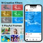 5M 4K Waterproof Digital Camera, 64MP Auto Focus, Fill Light, 2.4in IPS Display, Selfie Mirror, 32GB Card Included, Under Water Camera for Snorkeling, Pool, Beach, Kentfaith