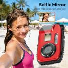 5M 4K Waterproof Digital Camera, 64MP Auto Focus, Fill Light, 2.4in IPS Display, Selfie Mirror, 32GB Card Included, Under Water Camera for Snorkeling, Pool, Beach, Kentfaith