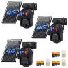 4G Solar Security Camera with Triple Lenses, Dual PIR Sensors, 2K Live View, 15X Hybrid Zoom, 12000mAh Battery, 6W Solar Panel, For Outdoor Large Area Monitor, Kentfaith