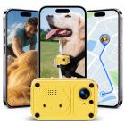 Dog Collar Camera with GPS Tracker, 4G Live Viewing 1080P POV, 30m-150m Electric Fence, 2-way Audio, with Chest & Back Mounting Harness, Kentfaith